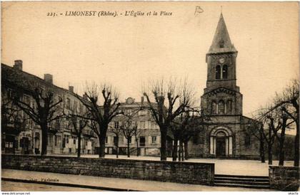 CPA AK LIMONEST L'Église et la Place (461965)