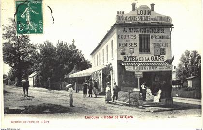 Carte POSTALE  Ancienne de  LIMOURS - Hôtel de la Gare