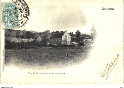 Carte POSTALE Ancienne de LIMOURS - Vue de CHAMBORD & CHAUMUSSON