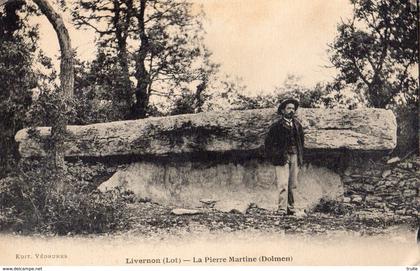 LIVERNON LA PIERRE MARTINE (DOLMEN) ANIMEE