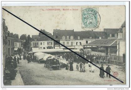 CPA - Londinières - Marché au beurre