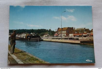 Cpm, Longueil Annel, écluse de Janville, Oise 60