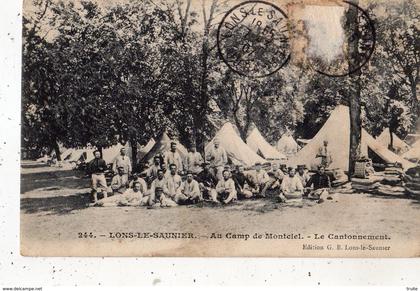 LONS-LE-SAUNIER AU CAMP DE MONTCIEL LE CANTONNEMENT