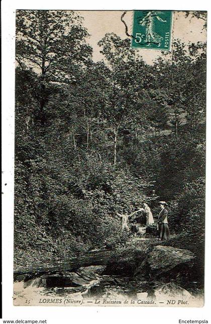 CPA-Carte Postale-FRANCE-Lormes- Ruisseau de la Cascade -1910 VM15007