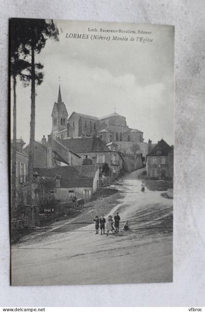 Lormes, montée de l'église, Nièvre 58