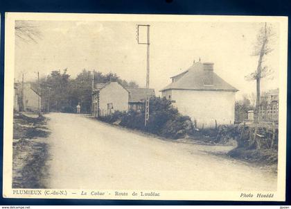 cpa du 22 Plumieux  la Cohue route de Loudéac   --  canton Loudéac   LZ120