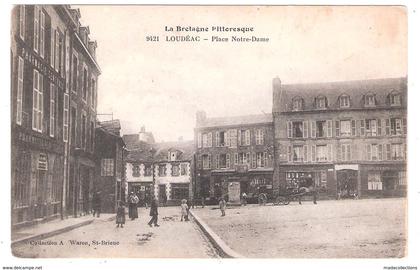 Loudéac (22 - Côtes d'Armor) Place Notre Dame