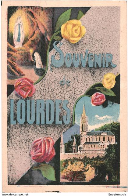 CPA- Carte Postale -France- Lourdes Souvenir de Lourdes VM43992