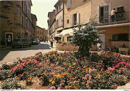 84 - Lourmarin - Place de l'Ormo - Automobiles - Fleurs - Village du Lubéron - CPM - Voir Scans Recto-Verso