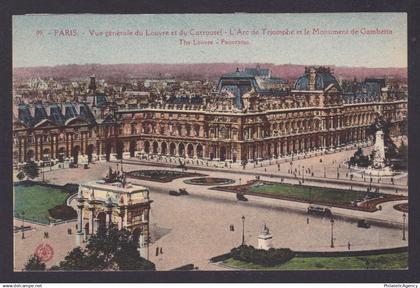 FRANCE, Postcard, Paris, The Louvre, Panorama