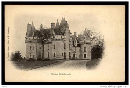 72 Luché-Pringé carte nuage chateau D72D C72175C RH072649