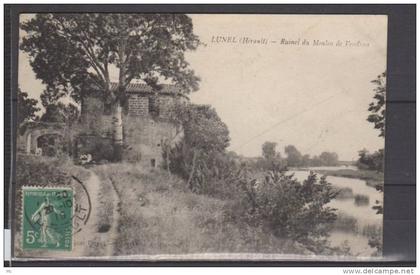 34 - Lunel - Ruines du Moulin de Vendran