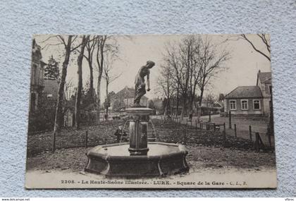 Cpa 1915, Lure, square de la gare, Haute Saône 70