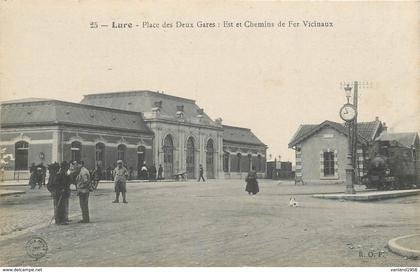 LURE-place des qeux gares-est et chemins de fer vicinaux