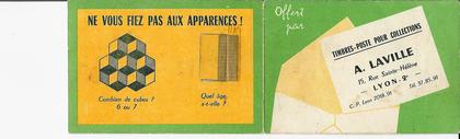 LYON  PUBLICITE TIMBRES-POSTE POUR  A. LAVILLE