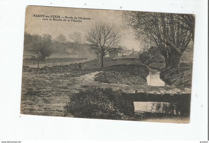 MAGNY EN VEXIN BORDS DE L'AUBETTE VERS LE MOULIN DE LA PLANCHE