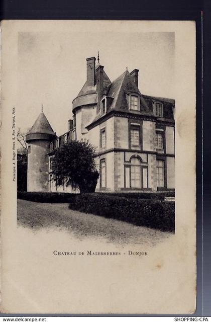 45 -Malesherbes - Château de Malesherbes - Donjon - Non voyagé - Dos non di...