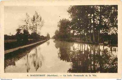 56 - Malestroit - La belle Promenade de la Née - CPA - Voir Scans Recto-Verso