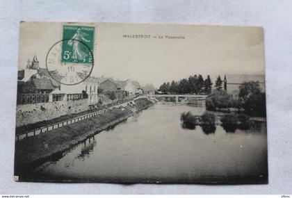 Cpa 1910, Malestroit, la passerelle, Morbihan 56