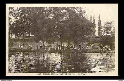 72 - Malicorne sur Sarthe - La Plage - Animée - CPA - Voir Scans Recto-Verso