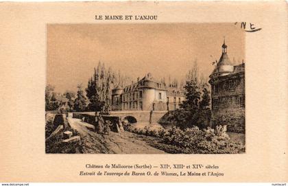 Malicorne-sur-Sarthe belle illustration le Château de Malicorne