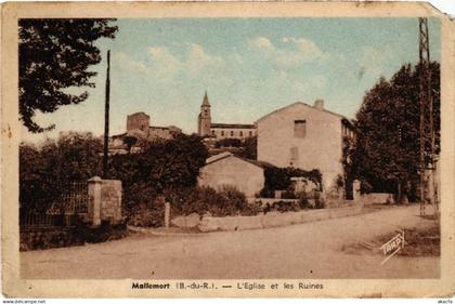 CPA MALLEMORT L'Eglise et les Ruines (1291398)