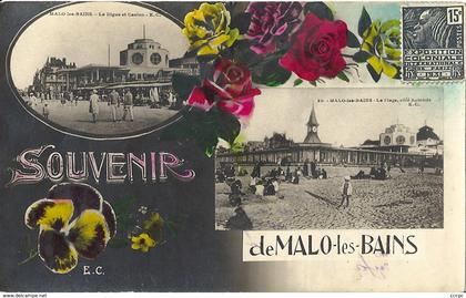 CPA Souvenir de Malo-les-Bains