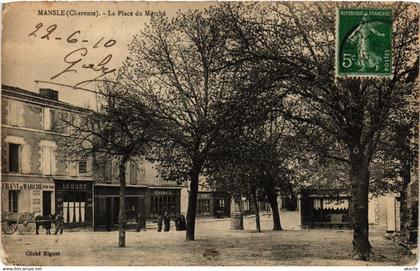 CPA MANSLE - La Place de Marché (519094)