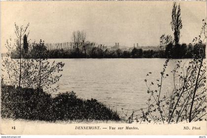 CPA MANTES-la-JOLIE FOLLAINVILLE-DENNEMONT - Vue sur Mantes (1412063)