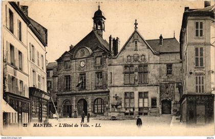 CPA MANTES-la-JOLIE Hotel de Ville (1411534)