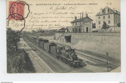 MANTES LA VILLE - La Gare de Mantes - Station (train )