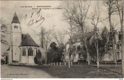 CPA MARCHENOIR-Abside de l'Église-Le Chateau (26611)