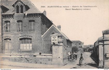 MARCOING en ruines - entrée de l'Amidonnerie