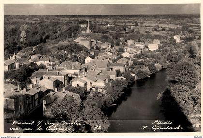 mareuil sur lay dissais * vue sur le calvaire du village * carte photo * photographe R. GAUBARD