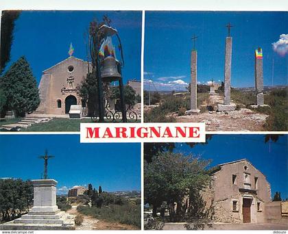 13 - Marignane - Multivues - Chapelle N.D. de Pitié - Chemin de Croix - Chapelle St-Nicolas - Flamme Postale de Marignan