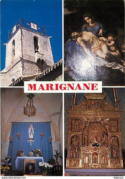 13 - Marignane - Multivues - Clocher et intérieur de l'Eglise - CPM - Voir Scans Recto-Verso