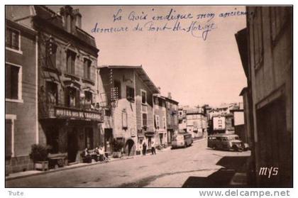 MARINGUES ROUTE DE CLERMONT AUTOBUS CARTE PHOTO