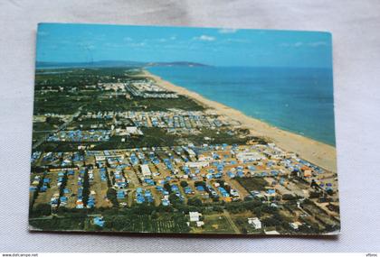 Cpm 1971, Marseillan, vue aérienne sur les campings, Hérault 34