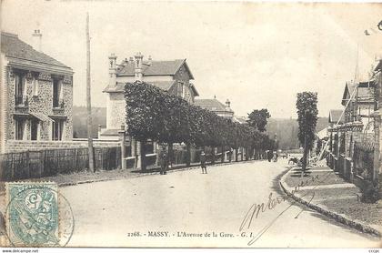 CPA Massy l'Avenue de la Gare