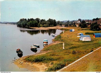 mauves sur loire * la plage et le camping