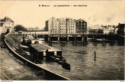 CPA MEAUX - La passerelle - les-moulins (292834)