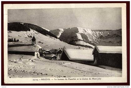 Cpa du 74  Megève le hameau du Planellet et la Chaîne du Mont Joly     DIV9