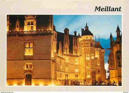 18 - Meillant - Le Château illuminé - Vue de Nuit - CPM - Voir Scans Recto-Verso