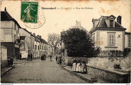 CPA Menucourt Rue du Chateau (1276906)