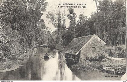 CPA Mereville Le Lavoir au Moulin du Pont