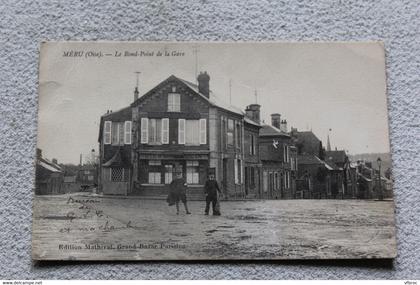 Méru, le rond point de la gare, Oise 60