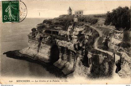 CPA MESCHERS - Les Grottes et la Falaise (975725)