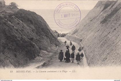 G , cp , 76 , MESNIL-VAL , Le Chemin conduisant à la Plage