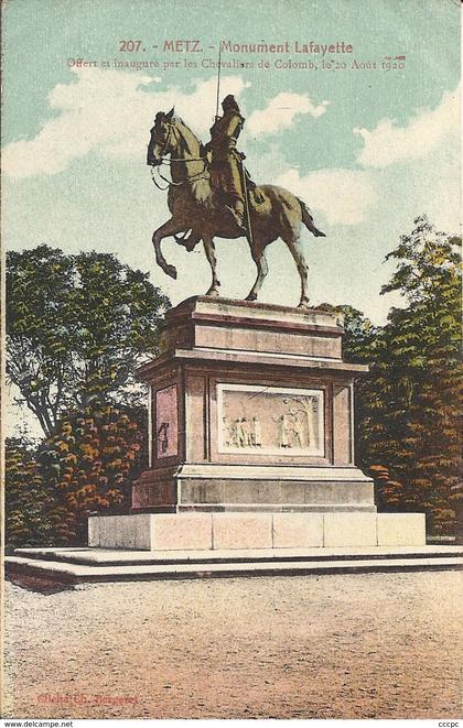 CPA Metz Monument Lafayette