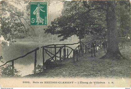 92 - Meudon - Bois de Meudon Clamart - Etang de Villebon - CPA - Etat légèrement écornée - Voir Scans Recto-Verso